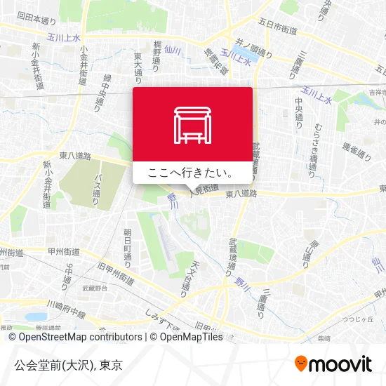 公会堂前(大沢)地図