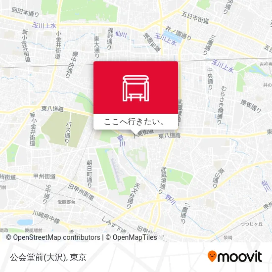 公会堂前(大沢)地図