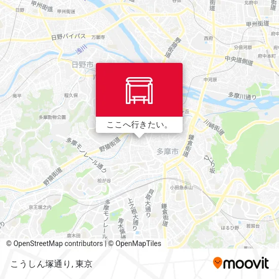 こうしん塚通り地図
