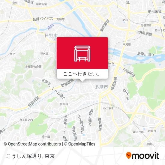 こうしん塚通り地図