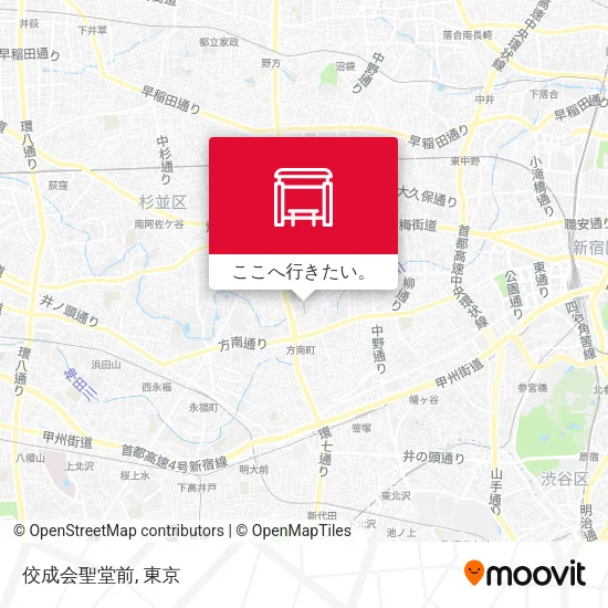 佼成会聖堂前地図