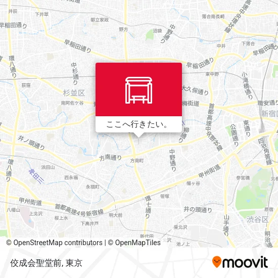 佼成会聖堂前地図