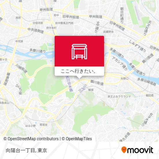 向陽台一丁目地図