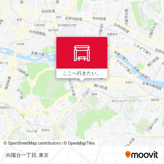 向陽台一丁目地図