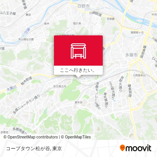 コープタウン松が谷地図
