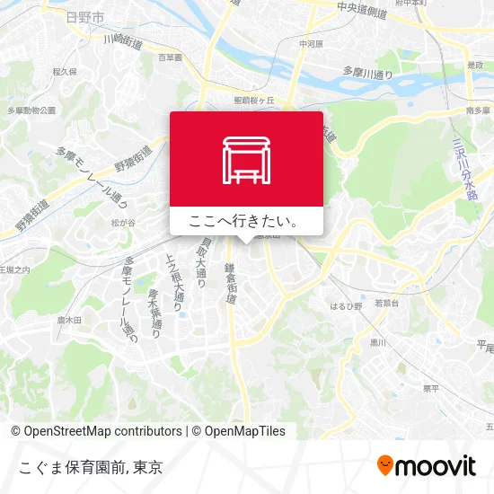 こぐま保育園前地図