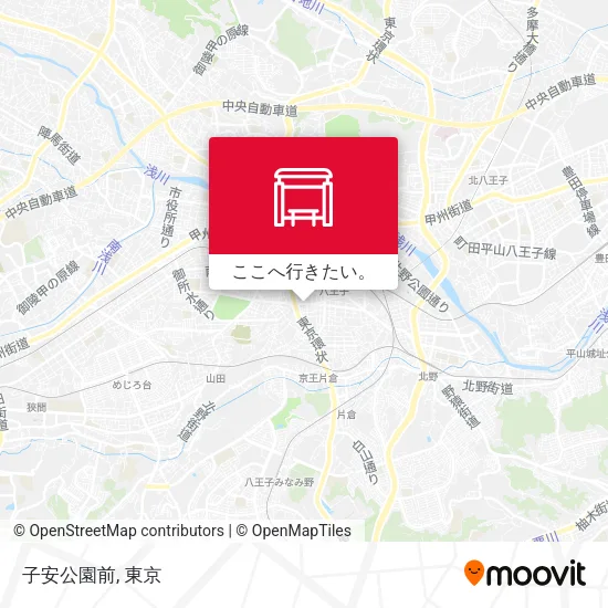 子安公園前地図