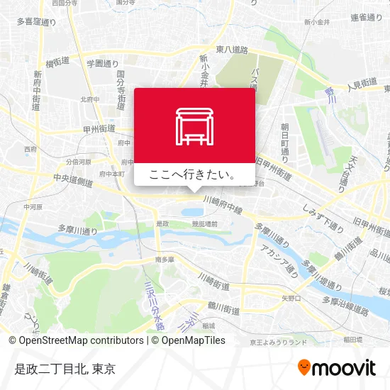 是政二丁目北地図