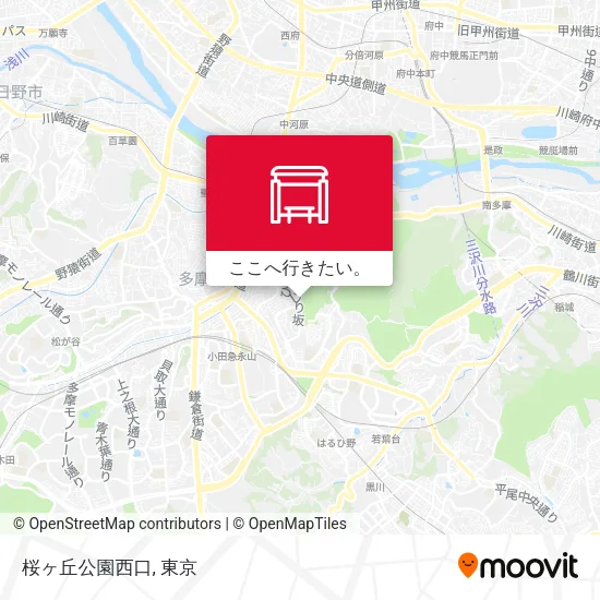 桜ヶ丘公園西口地図