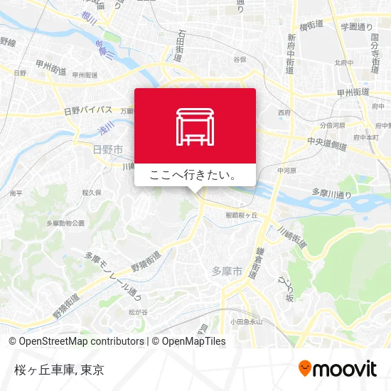 桜ヶ丘車庫地図