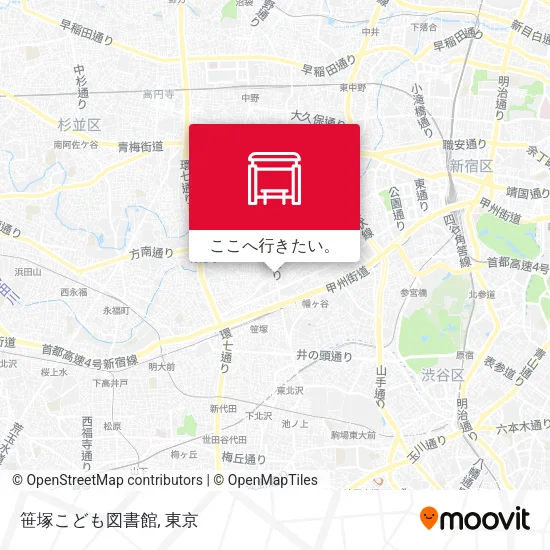 笹塚こども図書館地図