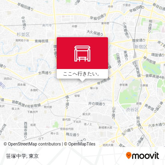 笹塚中学地図