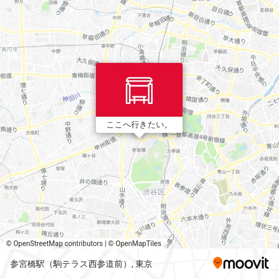 参宮橋駅（駒テラス西参道前）地図