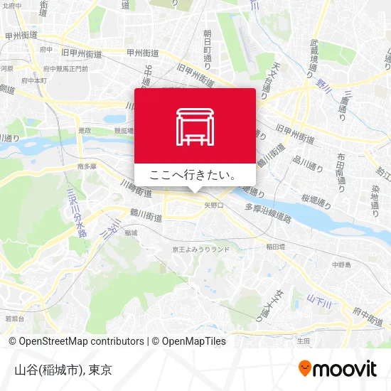 山谷(稲城市)地図