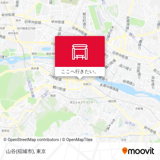 山谷(稲城市)地図