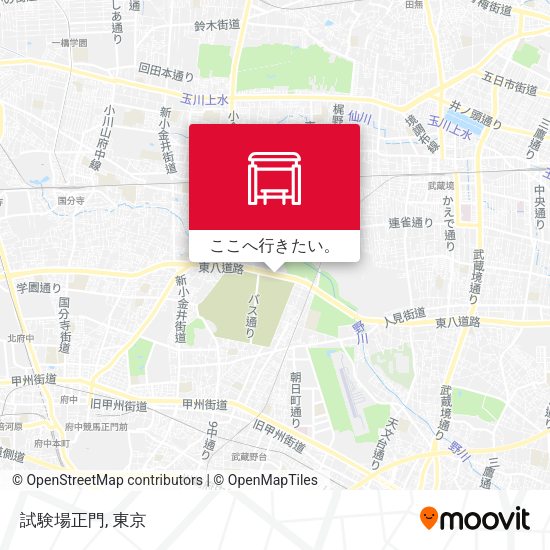試験場正門地図
