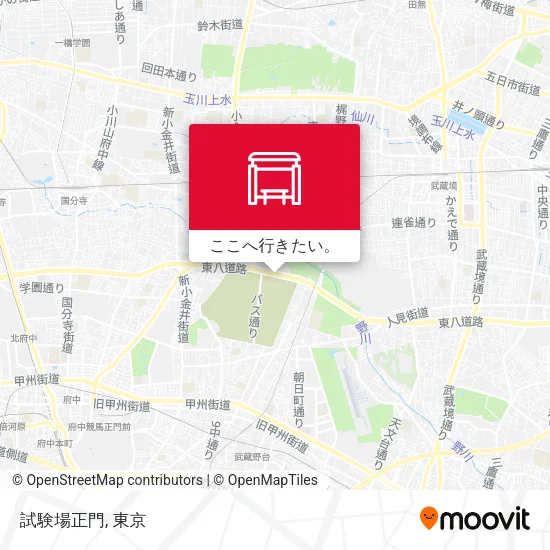 試験場正門地図