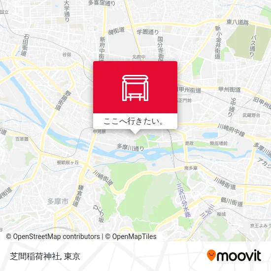 芝間稲荷神社地図