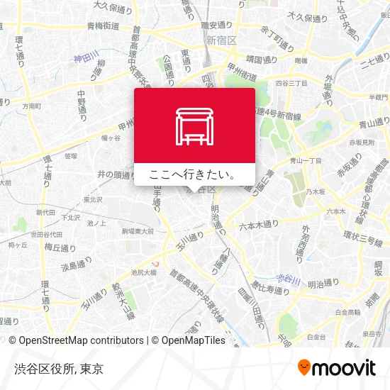 渋谷区役所地図