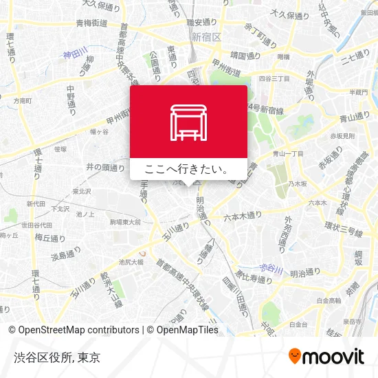 渋谷区役所地図
