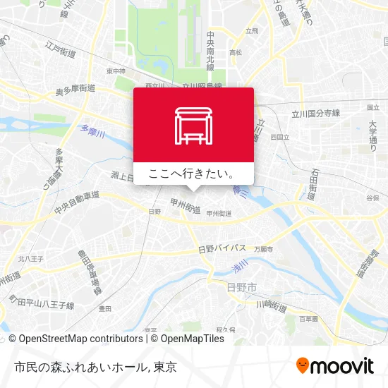 市民の森ふれあいホール地図