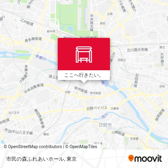 市民の森ふれあいホール地図
