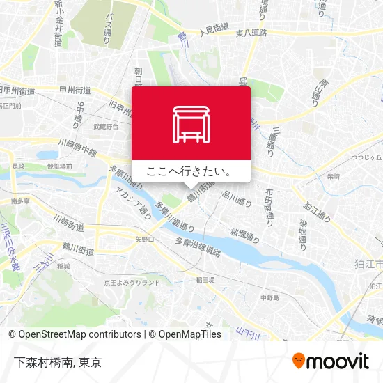 下森村橋南地図