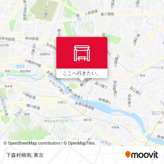 下森村橋南地図