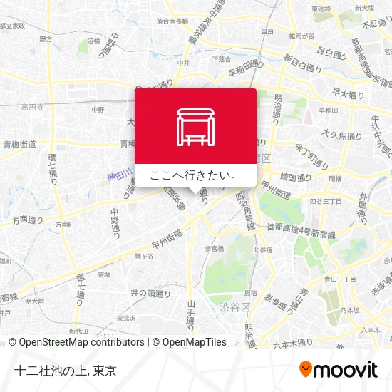 十二社池の上地図