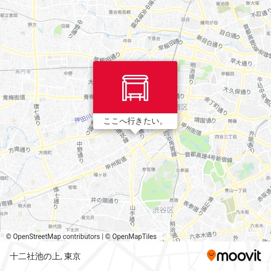 十二社池の上地図
