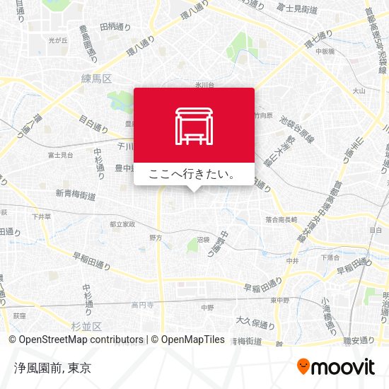 浄風園前地図