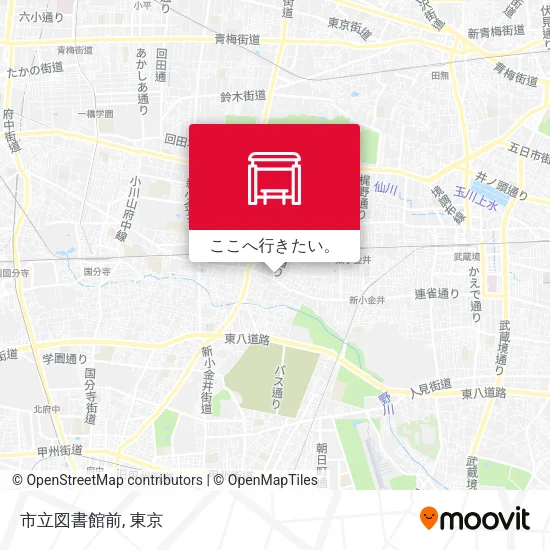 市立図書館前地図