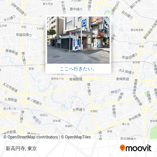 新高円寺地図
