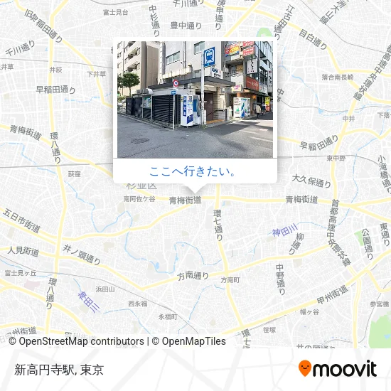 新高円寺駅地図