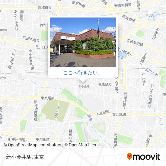 新小金井駅地図