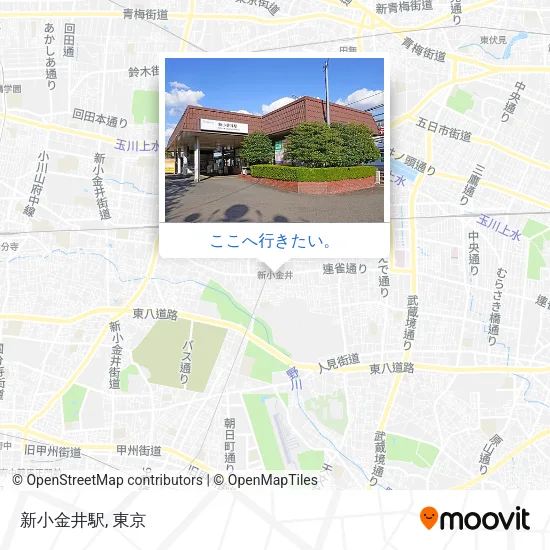 新小金井駅地図