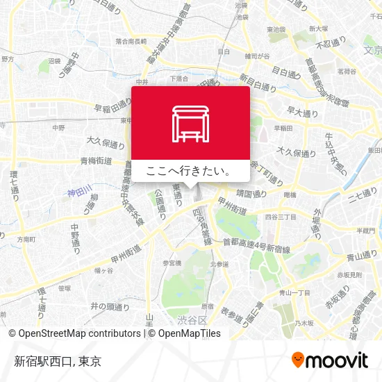 新宿駅西口地図