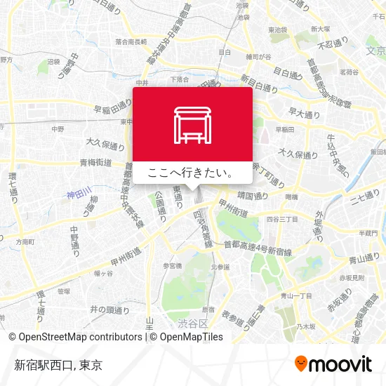 新宿駅西口地図