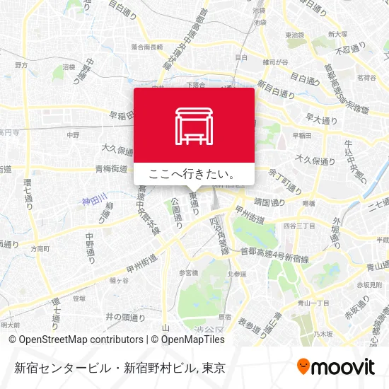 新宿センタービル・新宿野村ビル地図