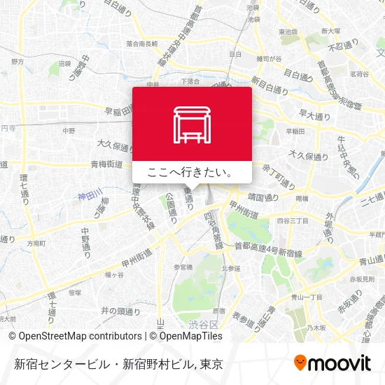 新宿センタービル・新宿野村ビル地図