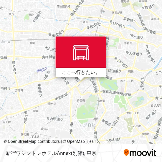 新宿ワシントンホテルAnnex(別館)地図