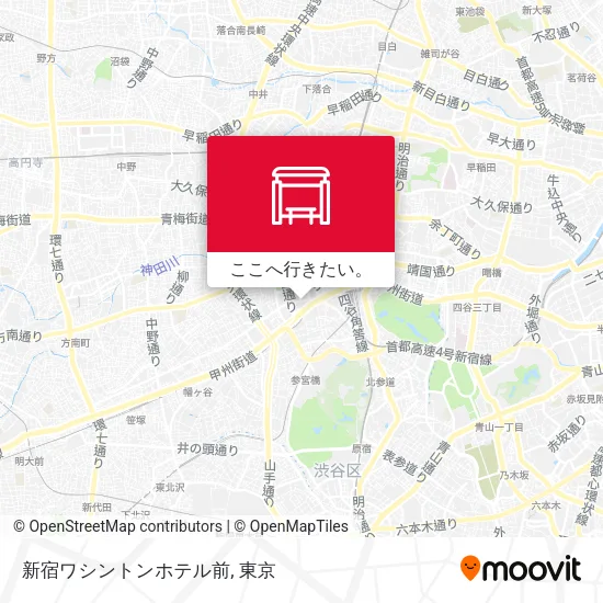 新宿ワシントンホテル前地図