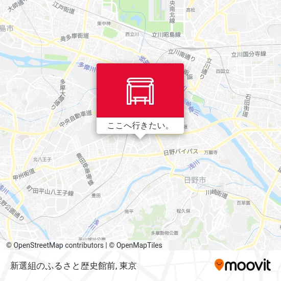 新選組のふるさと歴史館前地図