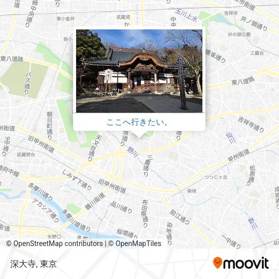 深大寺地図