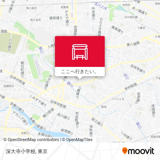 深大寺小学校地図