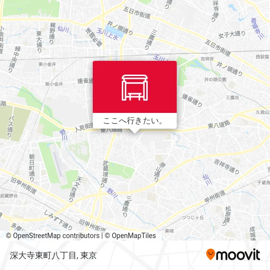 深大寺東町八丁目地図