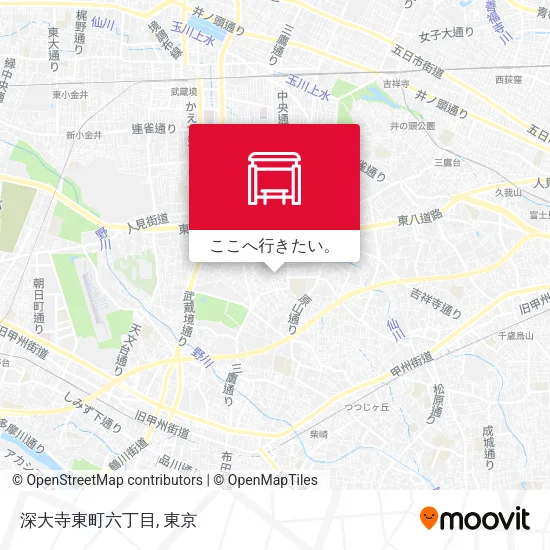 深大寺東町六丁目地図