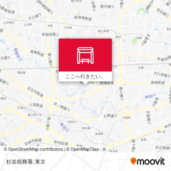 杉並税務署地図