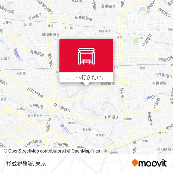 杉並税務署地図