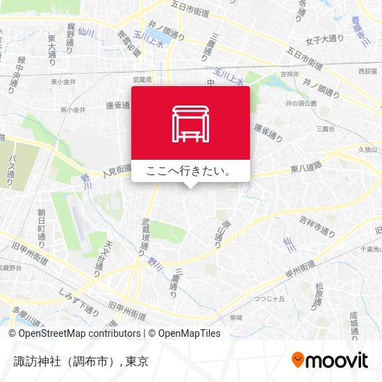 諏訪神社（調布市）地図